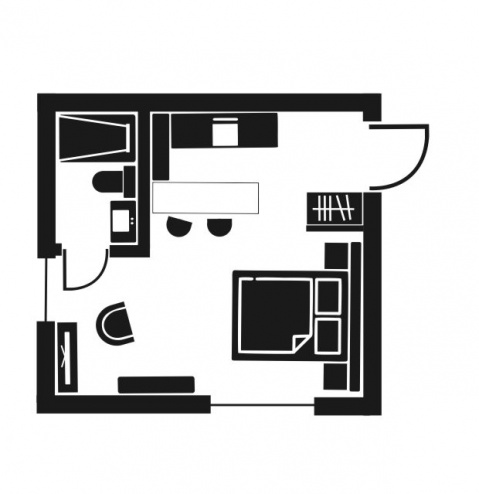 Planos de planta — Apartamento DK junto a Park Centralny