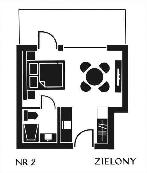 Plans d'étage — Appartements DK Ukiel Park n° 2 ZIELONY