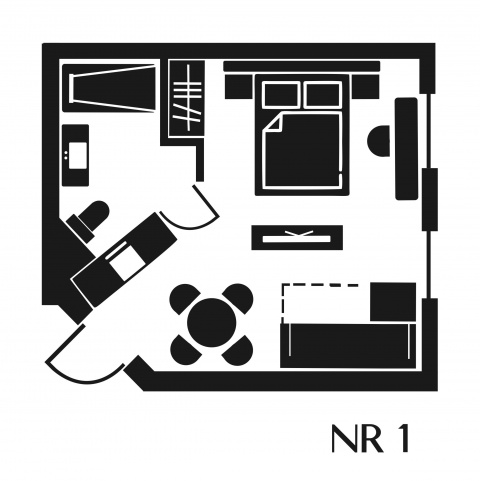 Grundrisse – DK Apartments Śródmieście · Nr. 1